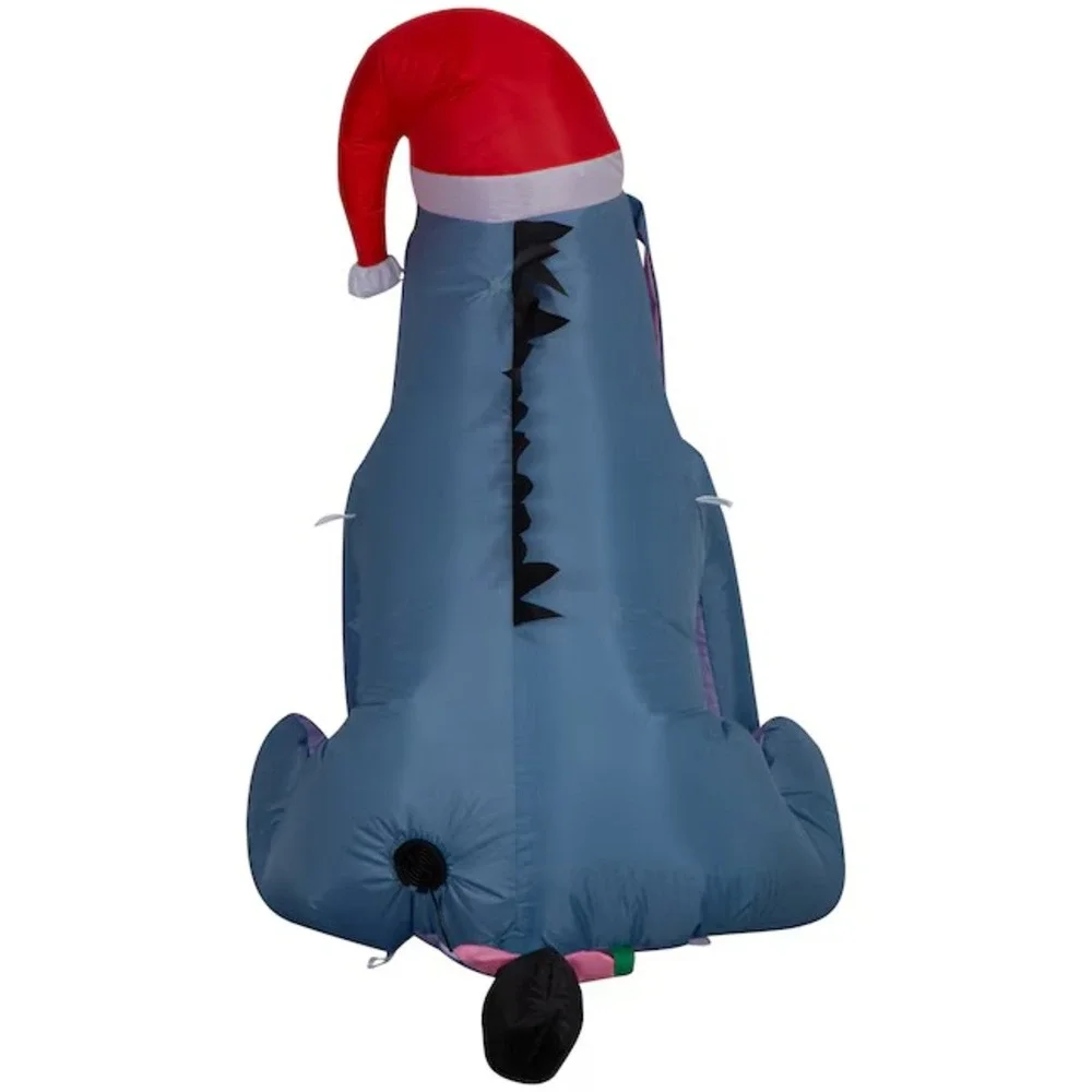 Disney 3.5-ft Lighted Winnie-the-Pooh Eeyore Santa Hat Christmas Inflatable‎ NEW